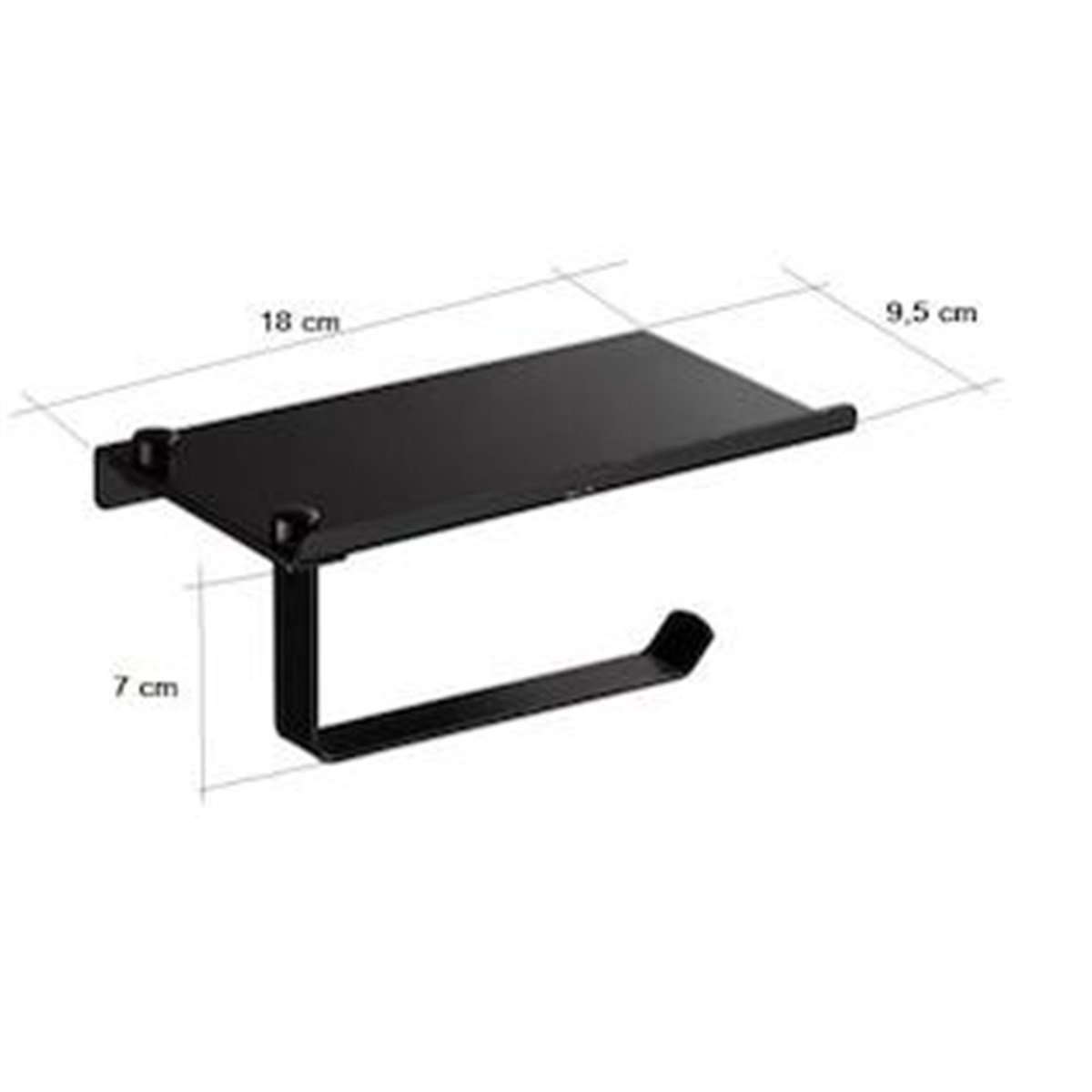 Venezia River Siyah Dekoratif Tuvalet Kağıtlık 5061302-05 küçük görsel