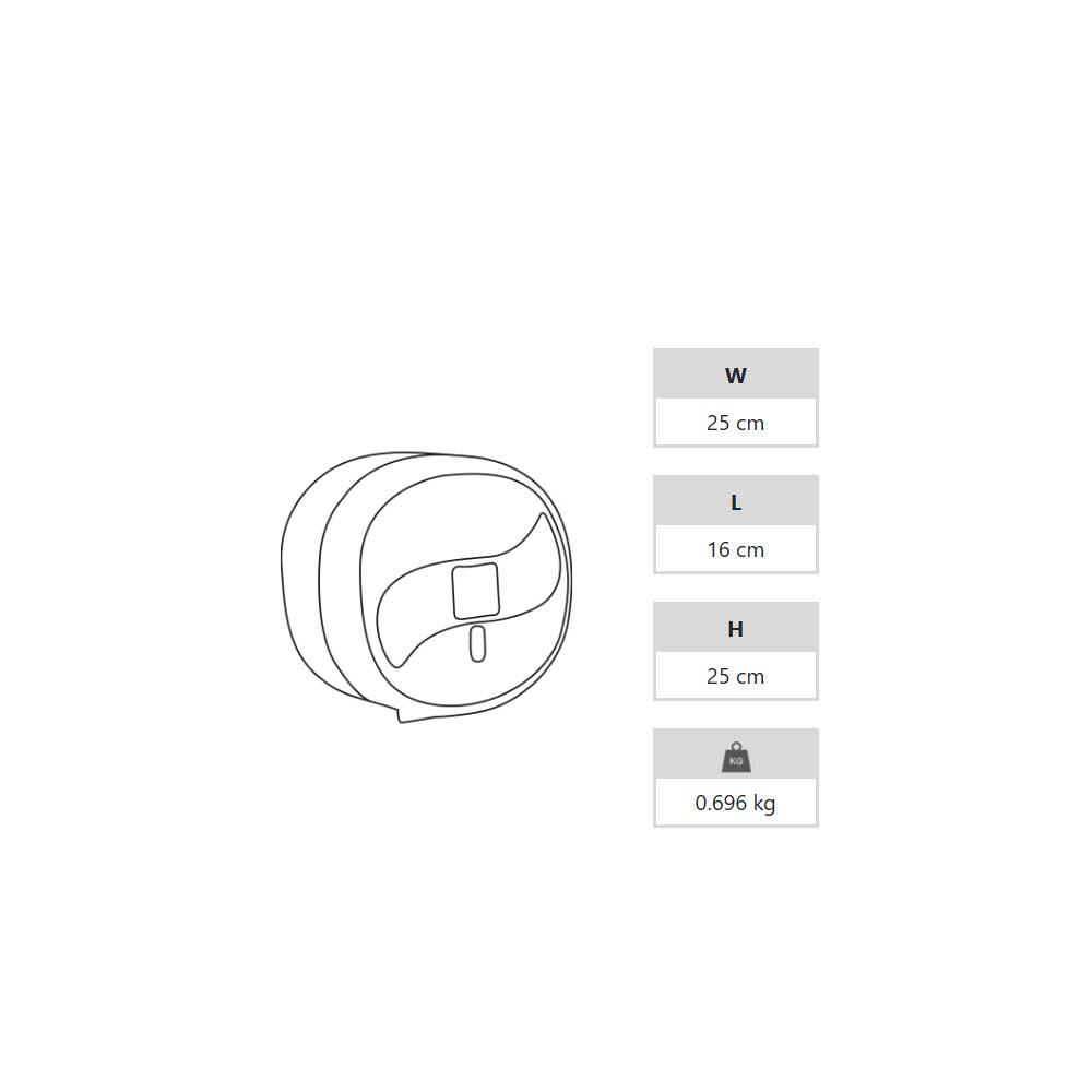 A Form Büyük İçten Çekme Tuvalet Kağıdı Aparatı Siyah Bta 103 küçük görsel