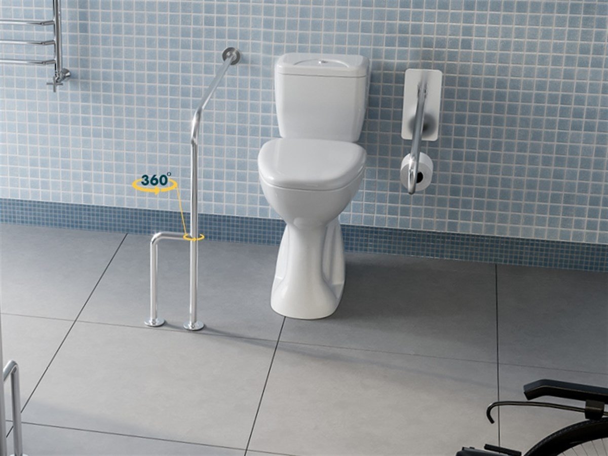 Turkuaz Bedensel Engelli Lila Klozet Takımı Set018016 küçük görsel