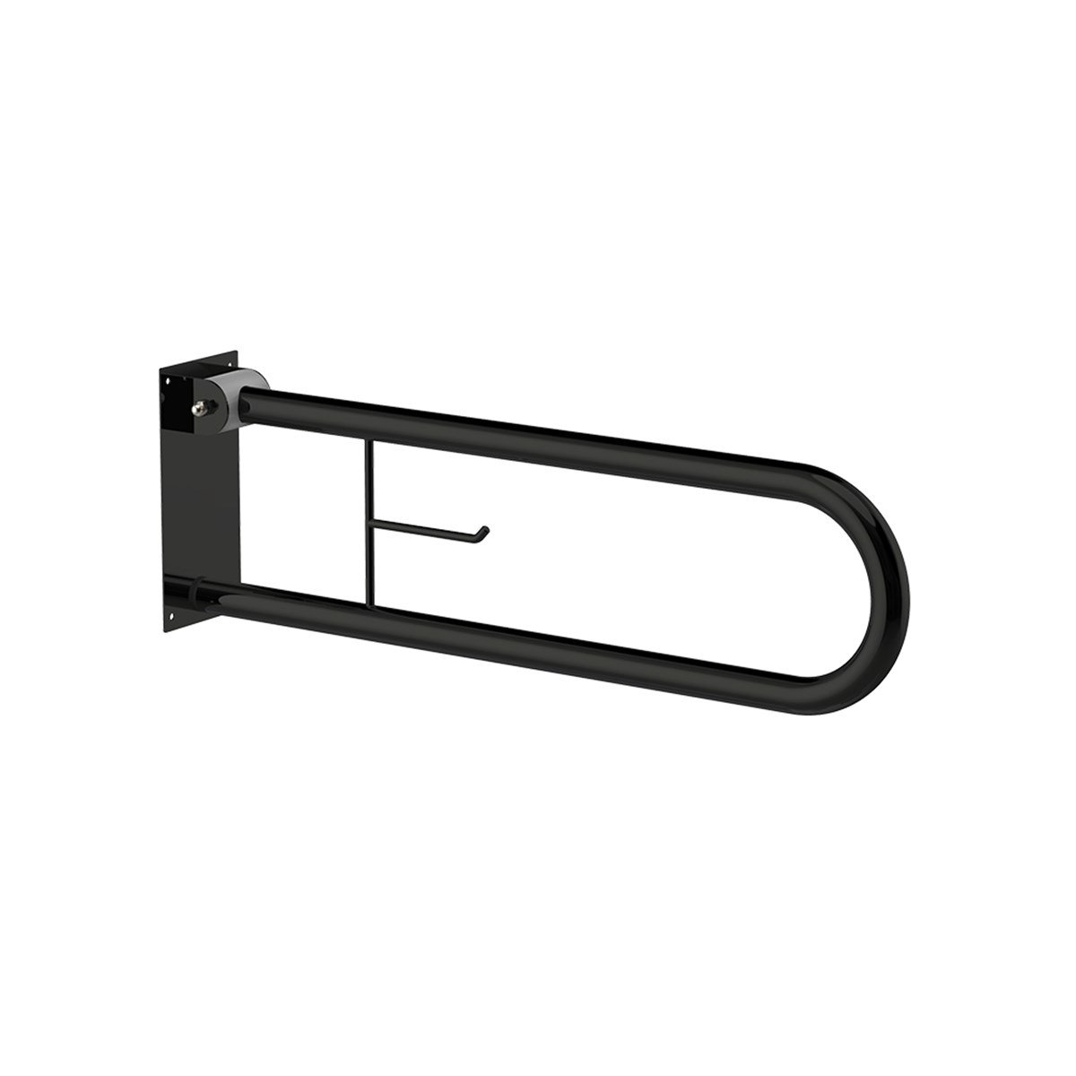 Maxiflow Mafsallı - Hareketli Wc Kağıtlıklı Tutunma Barı Beyaz Ø32 28810 küçük görsel