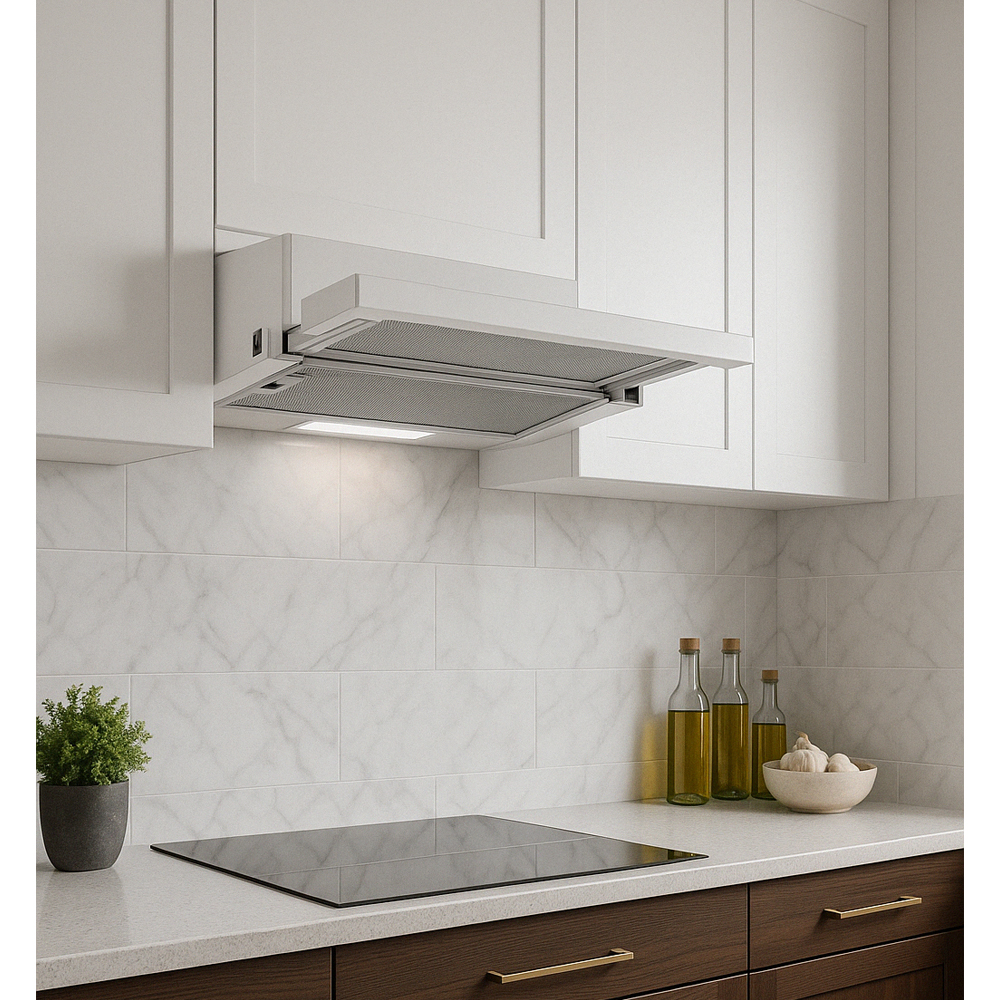 Alveus İnox Salyangoz Motor Çift Filtreli Aspiratör Alv-F6-Ecr-X (Ücretsiz Montaj) küçük görsel