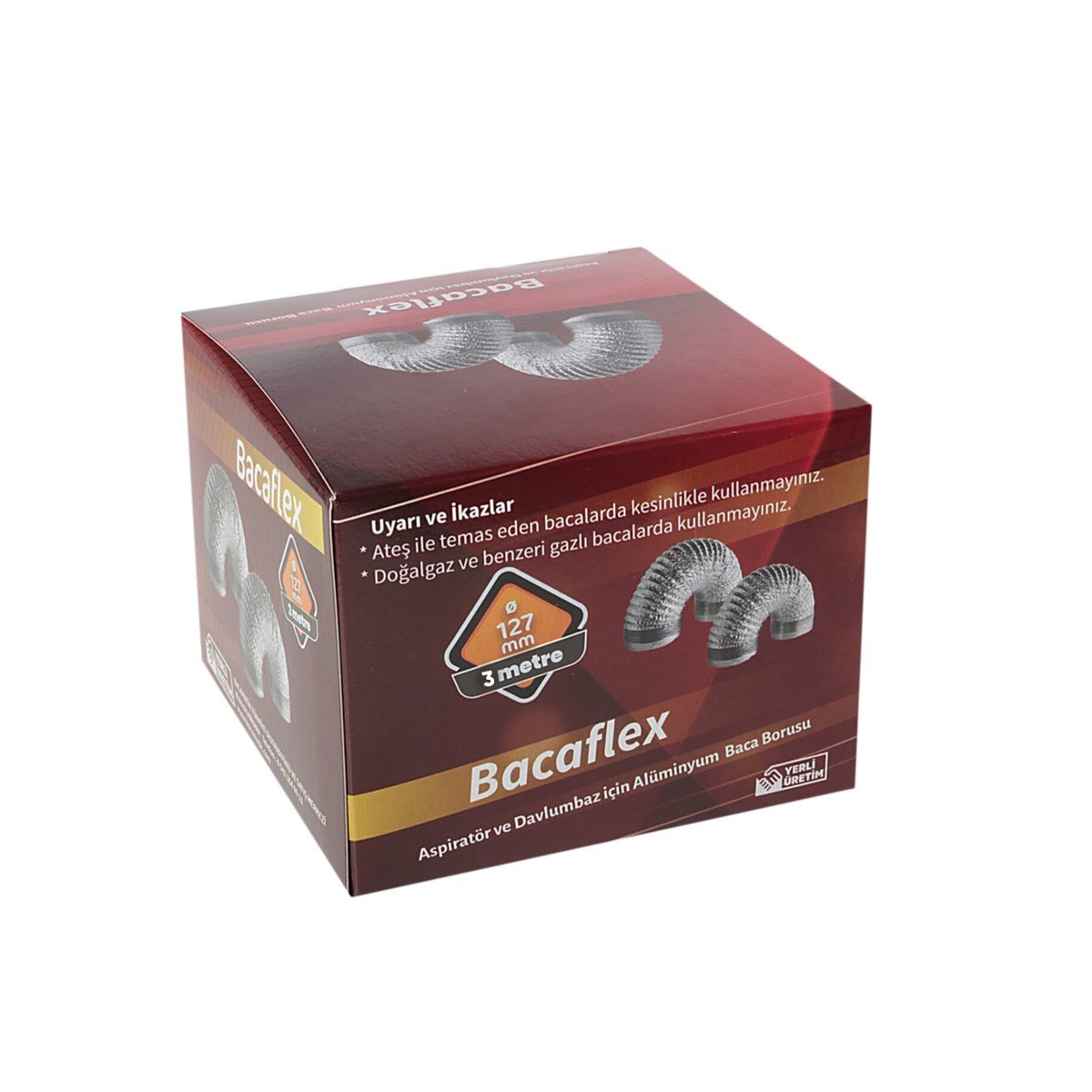 Bacaflex Aspiratör Davlumbaz Borusu 127 Mm 3 Metre küçük görsel