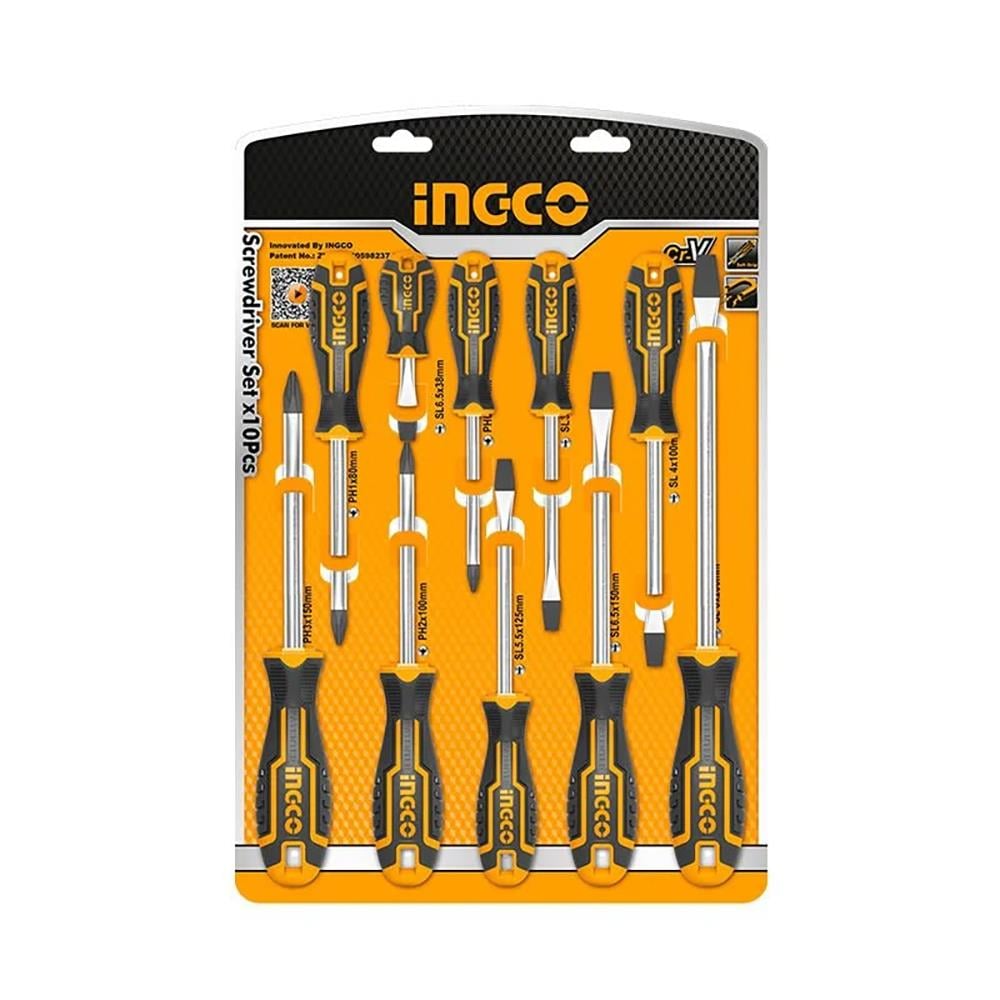İngco Tornavida Seti 10'lu ING-HKSD1028 küçük görsel