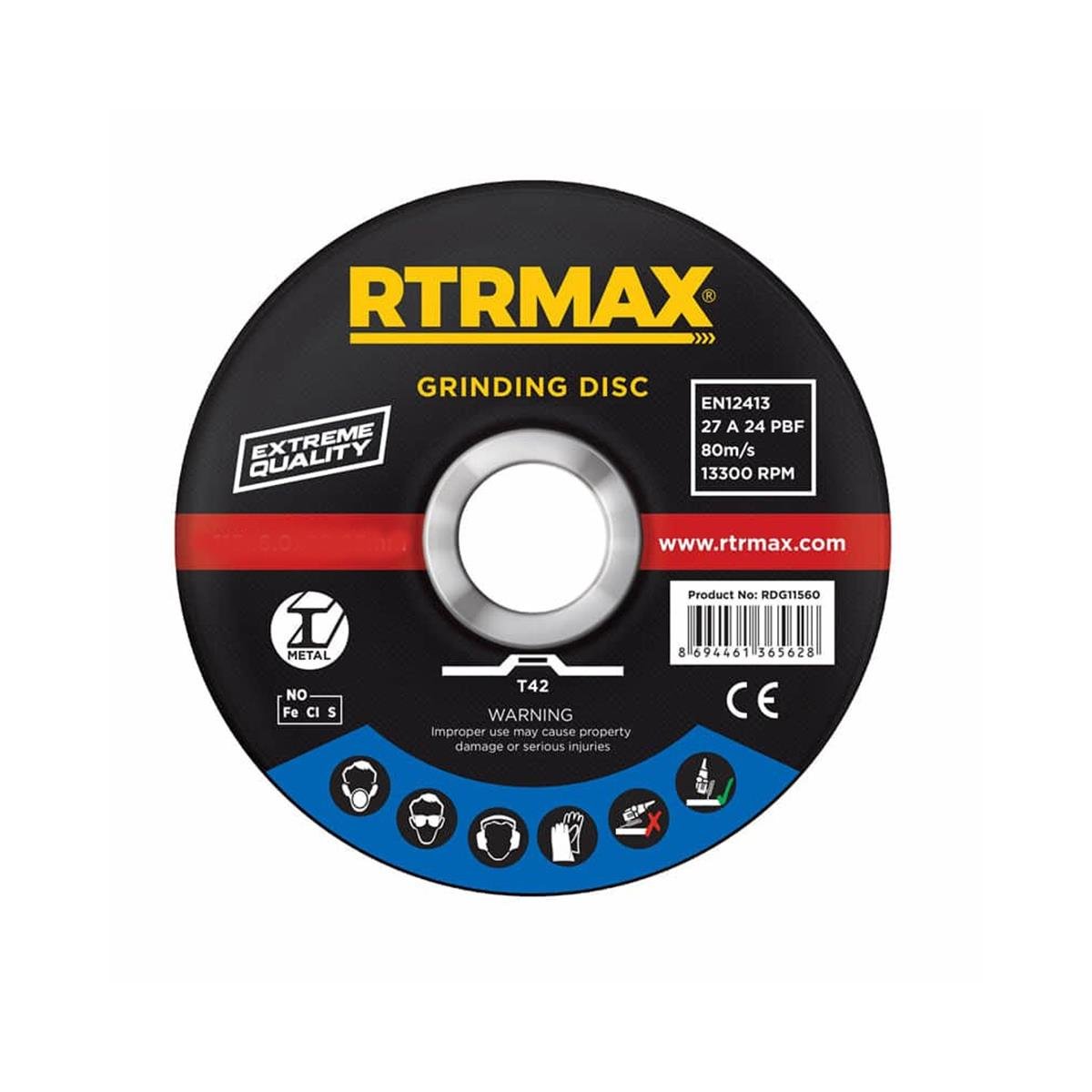 Rtrmax Rdg18080 Çapak Alma Diski 180x8.0x22mm küçük görsel
