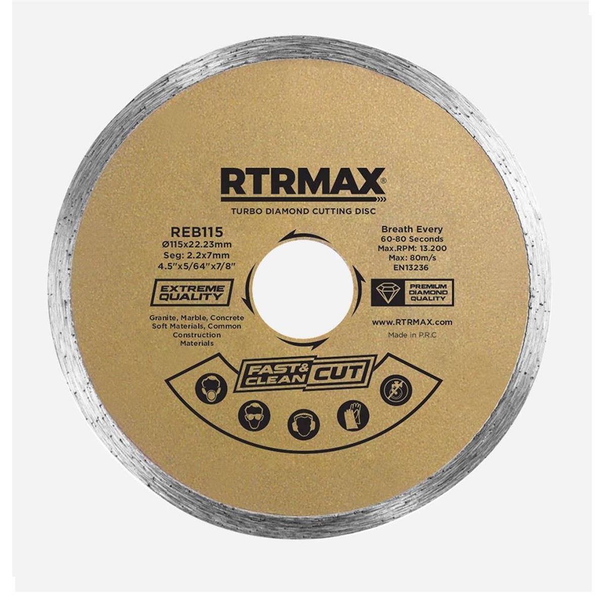 Rtrmax Reb115 Sürekli Elmas Testere 115x22mm küçük görsel