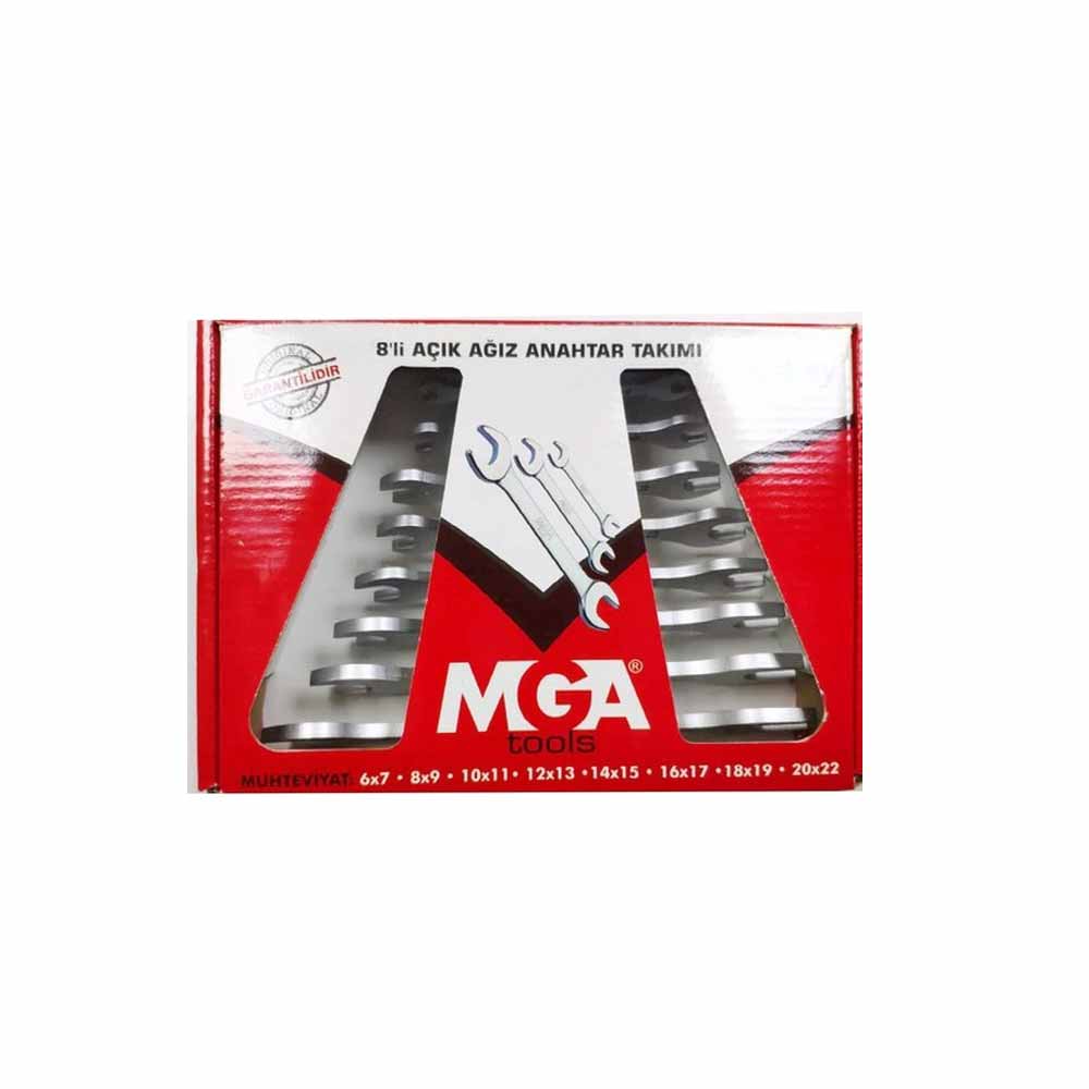 Mega Açık Ağız Anahtar Takımı 8'Li küçük görsel
