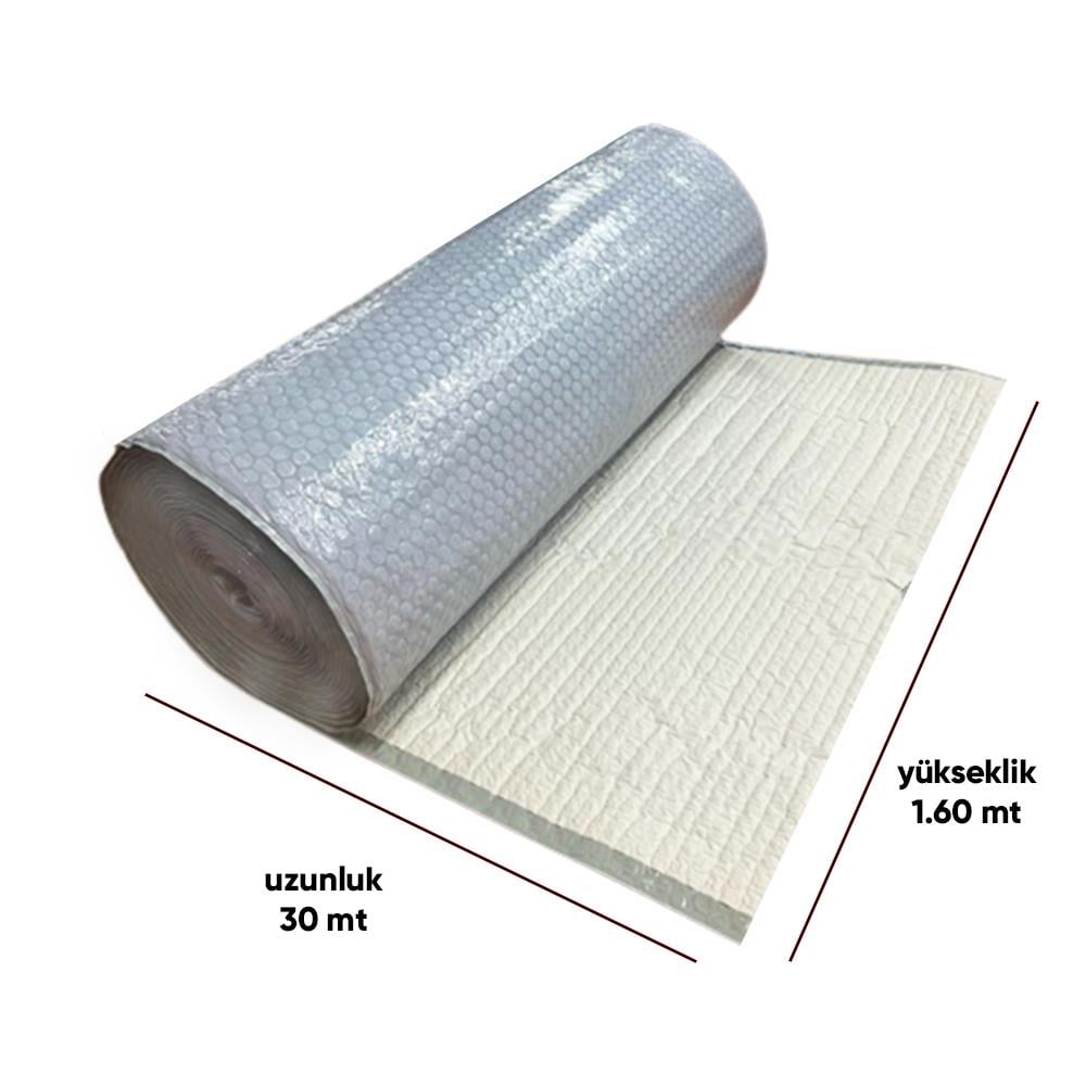 Kağıtlı Ekstra Kalın Büyük Balonlu Naylon 160 cm X 30 Metre küçük görsel