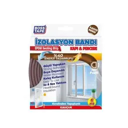 Boss Tape Kapı ve Pencere İzolasyon Bandı - Fitili 6 Metre Kahve görseli