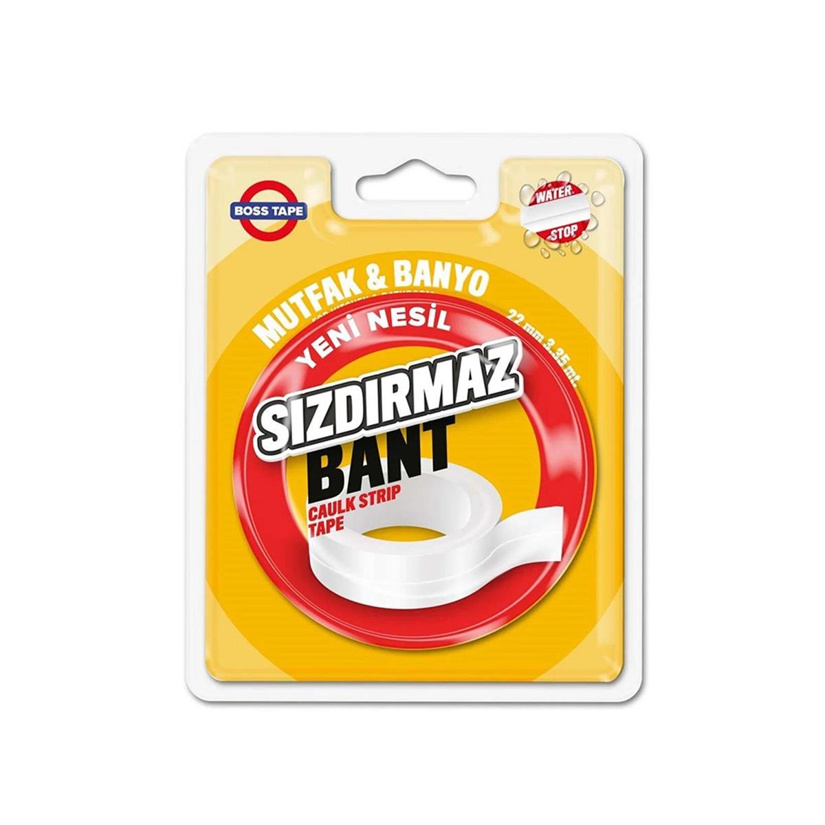 Boss Tape Banyo ve Mutfak Sızdırmazlık Bandı Eko 38mmx3.3mt küçük görsel
