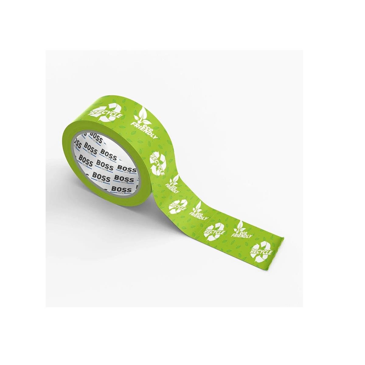 Boss Tape Baskılı Koli Bandı 50mmx66mt Geri Dönüşüm-recycle Uyarılı küçük görsel