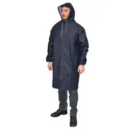 PVC Eva Yağmurluk Pardesü Lacivert 0.13MM görseli