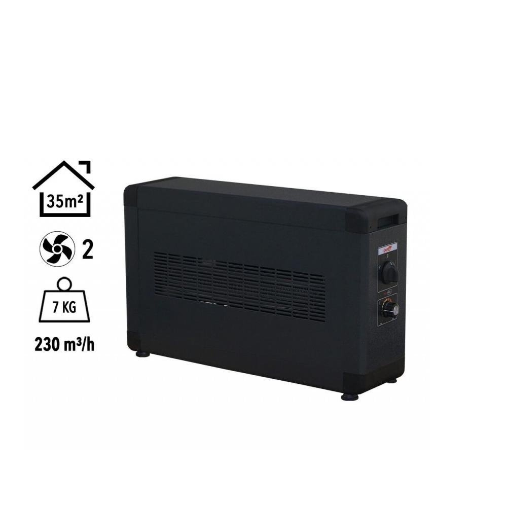 Heatbox Board 4000W Monofaze Elektrikli Fanlı Isıtıcı Füme küçük görsel