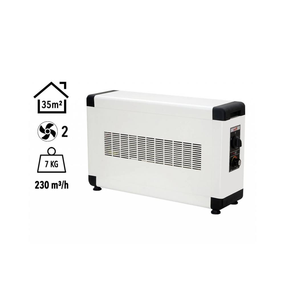Heatbox Board 4000W Monofaze Elektrikli Fanlı Isıtıcı Füme küçük görsel