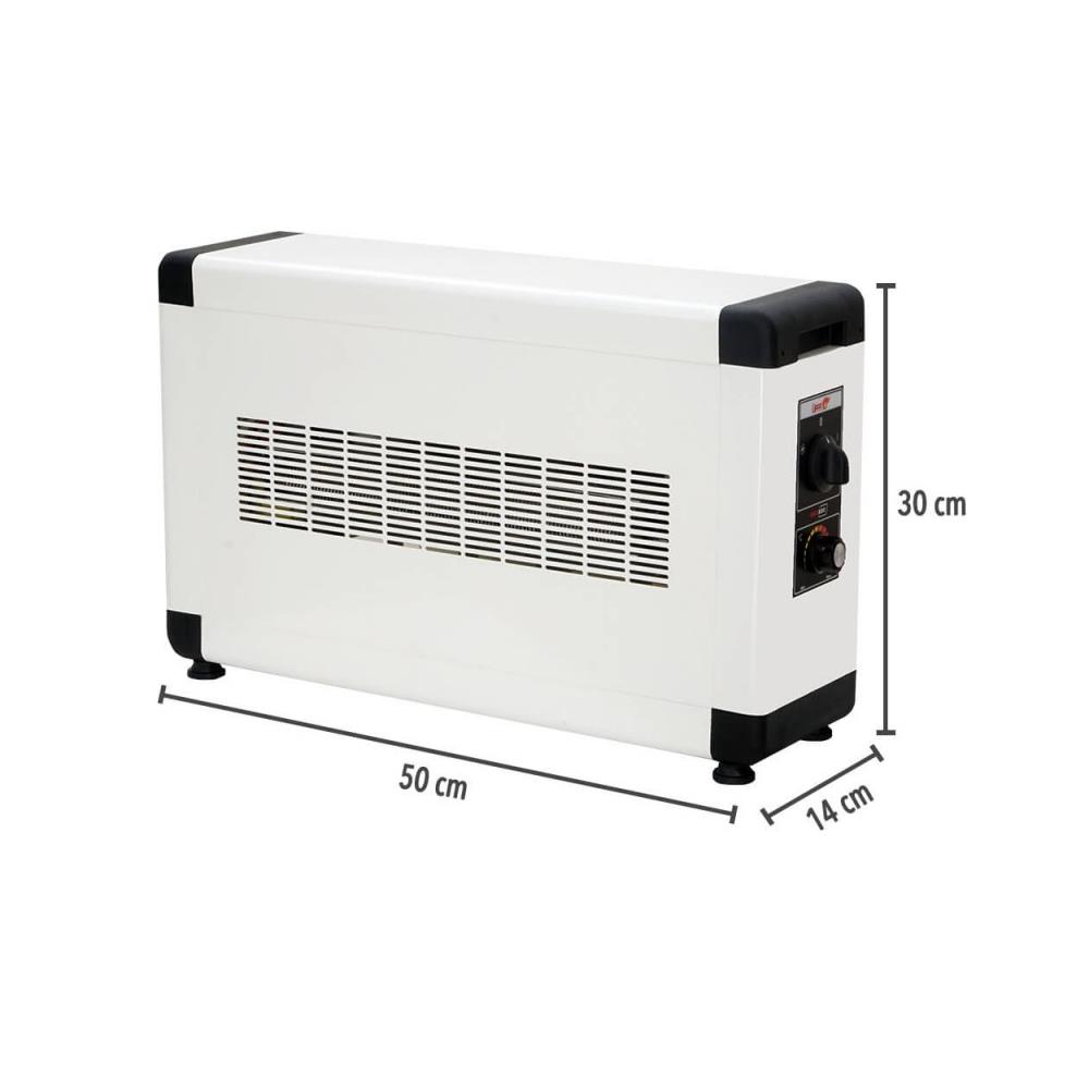 Heatbox Board 4000W Monofaze Elektrikli Fanlı Isıtıcı Füme küçük görsel