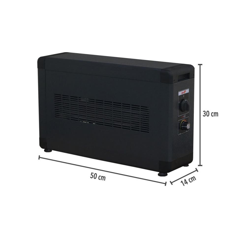 Heatbox Board 4000W Monofaze Elektrikli Fanlı Isıtıcı Füme küçük görsel