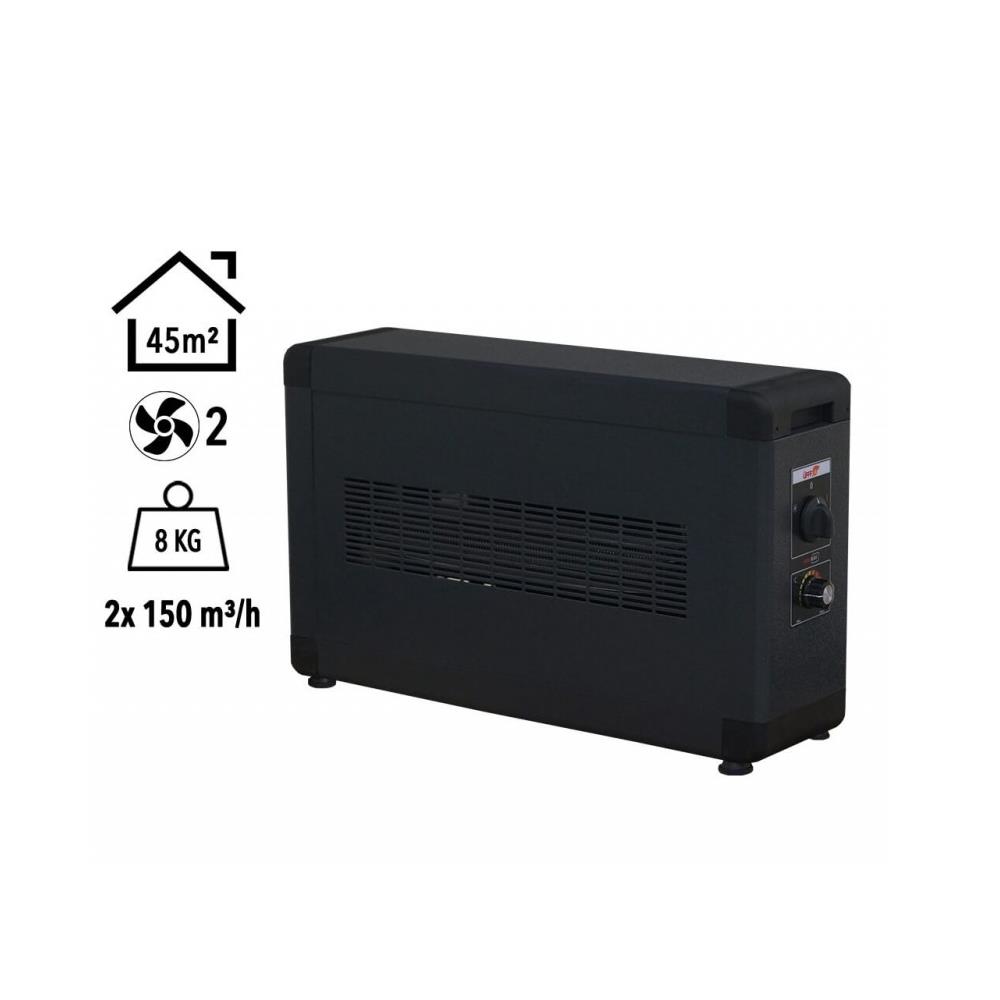 Heatbox Board 4000W Monofaze Elektrikli Fanlı Isıtıcı Füme küçük görsel
