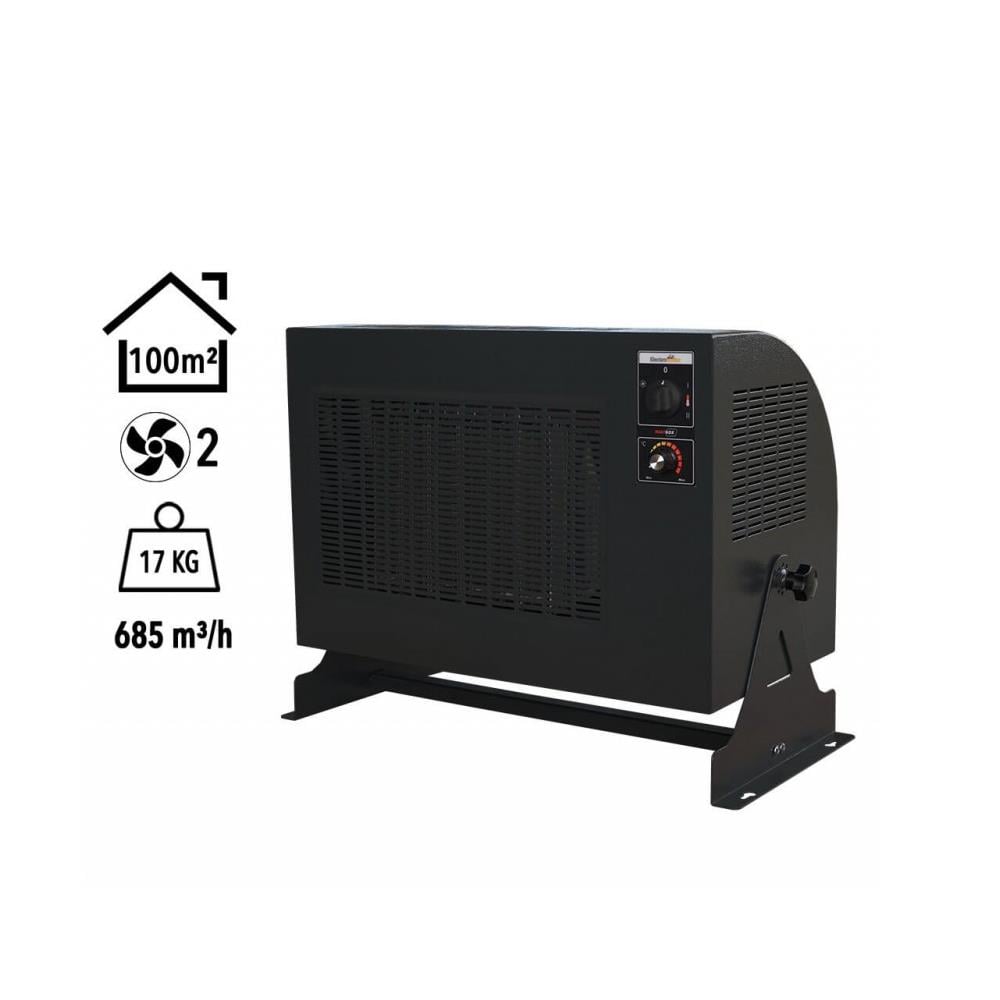 Heatbox 360 3000W Monofaze Elektrikli Fanlı Isıtıcı Krem küçük görsel