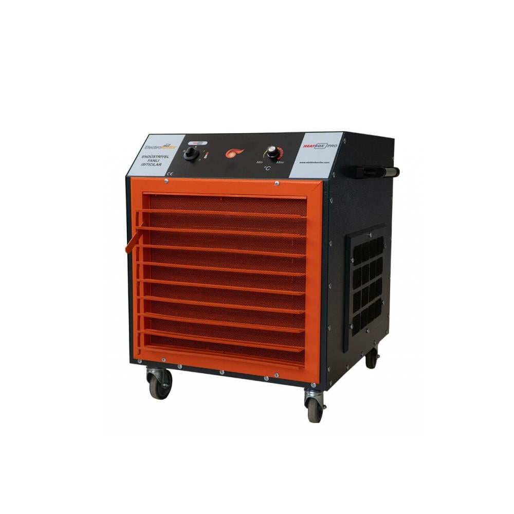 Heatbox Pro 12000W Trifaze Elektrikli Fanlı Isıtıcı Krem küçük görsel
