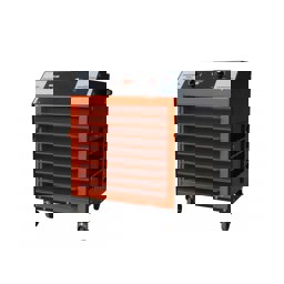 Heatbox Pro 12000W Trifaze Elektrikli Fanlı Isıtıcı Krem küçük görsel