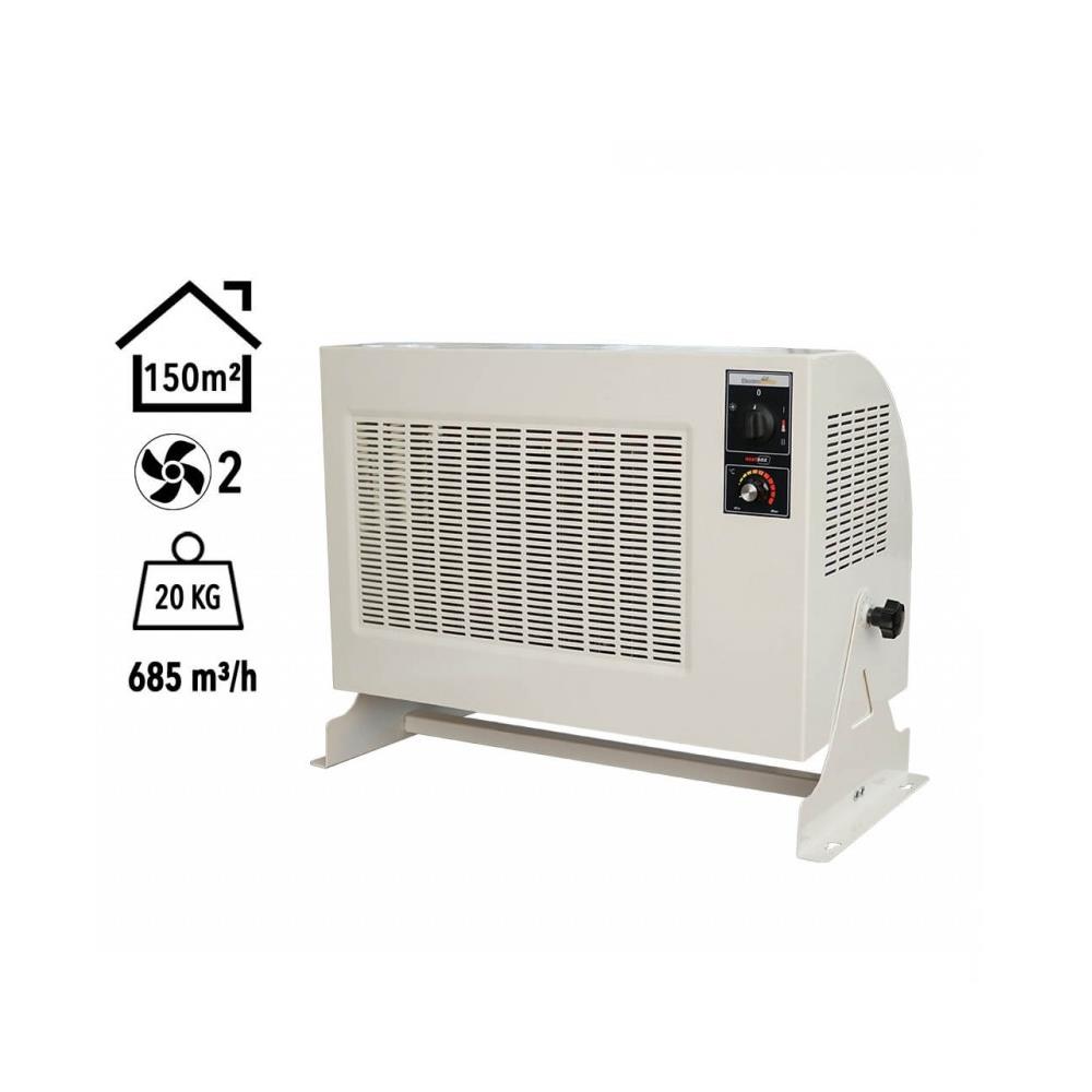 Heatbox Pro 12000W Trifaze Elektrikli Fanlı Isıtıcı Krem küçük görsel