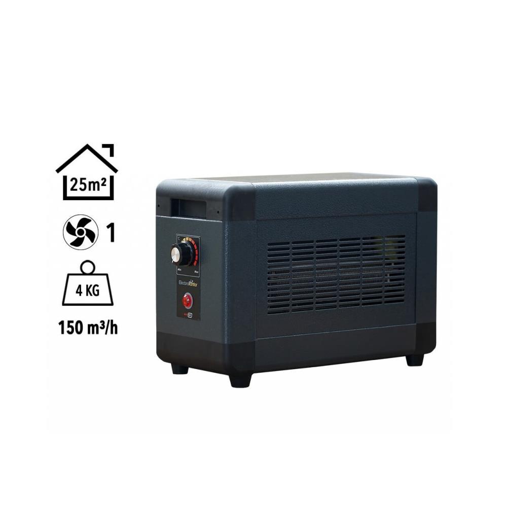 Heatbox Mini 2000W Monofaze Elektrikli Fanlı Isıtıcı Krem küçük görsel