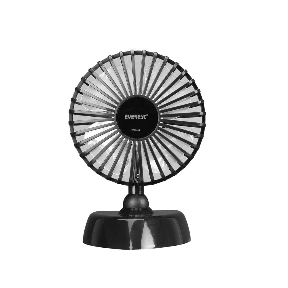 Everest Efn-504 2 Kademeli 3500 Rpm Taşınabilir Masaüstü Siyah Usb Fan küçük görsel