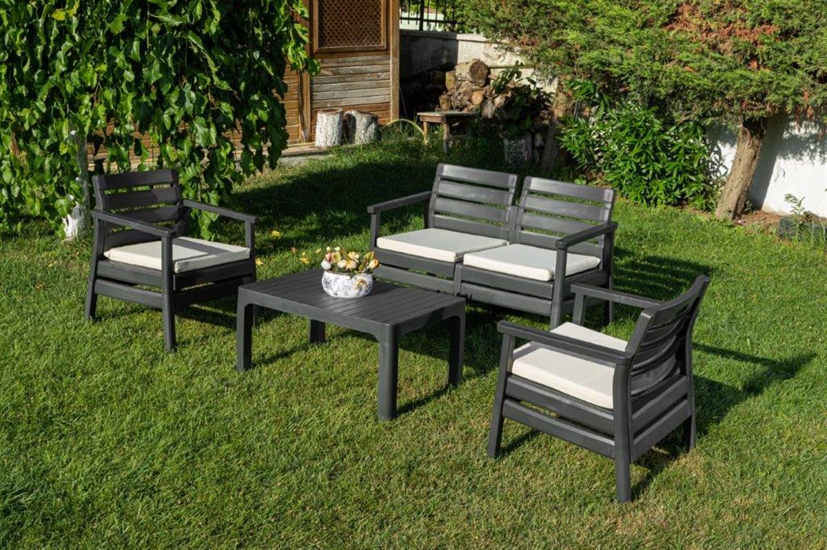 Brezza 2493 Solemare Bahçe Oturma Grubu 5 Kişilik küçük görsel