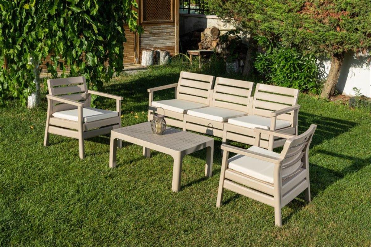 Brezza 2493 Solemare Bahçe Oturma Grubu 5 Kişilik küçük görsel