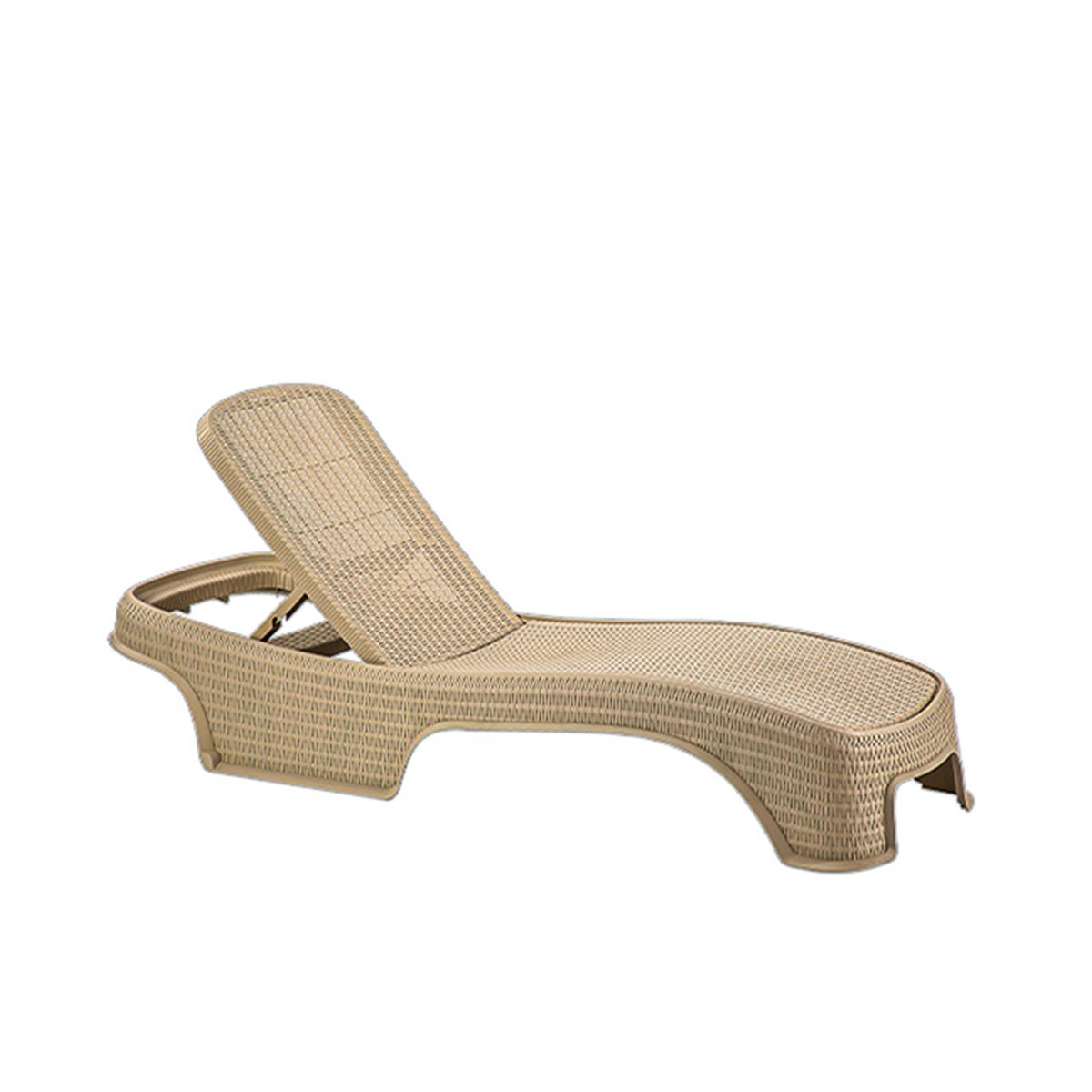 Brezza 2536 Royal Rattan Şezlong Beyaz küçük görsel