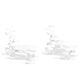 Brezza 2537 Elite Kolsuz Şezlong Beyaz görseli