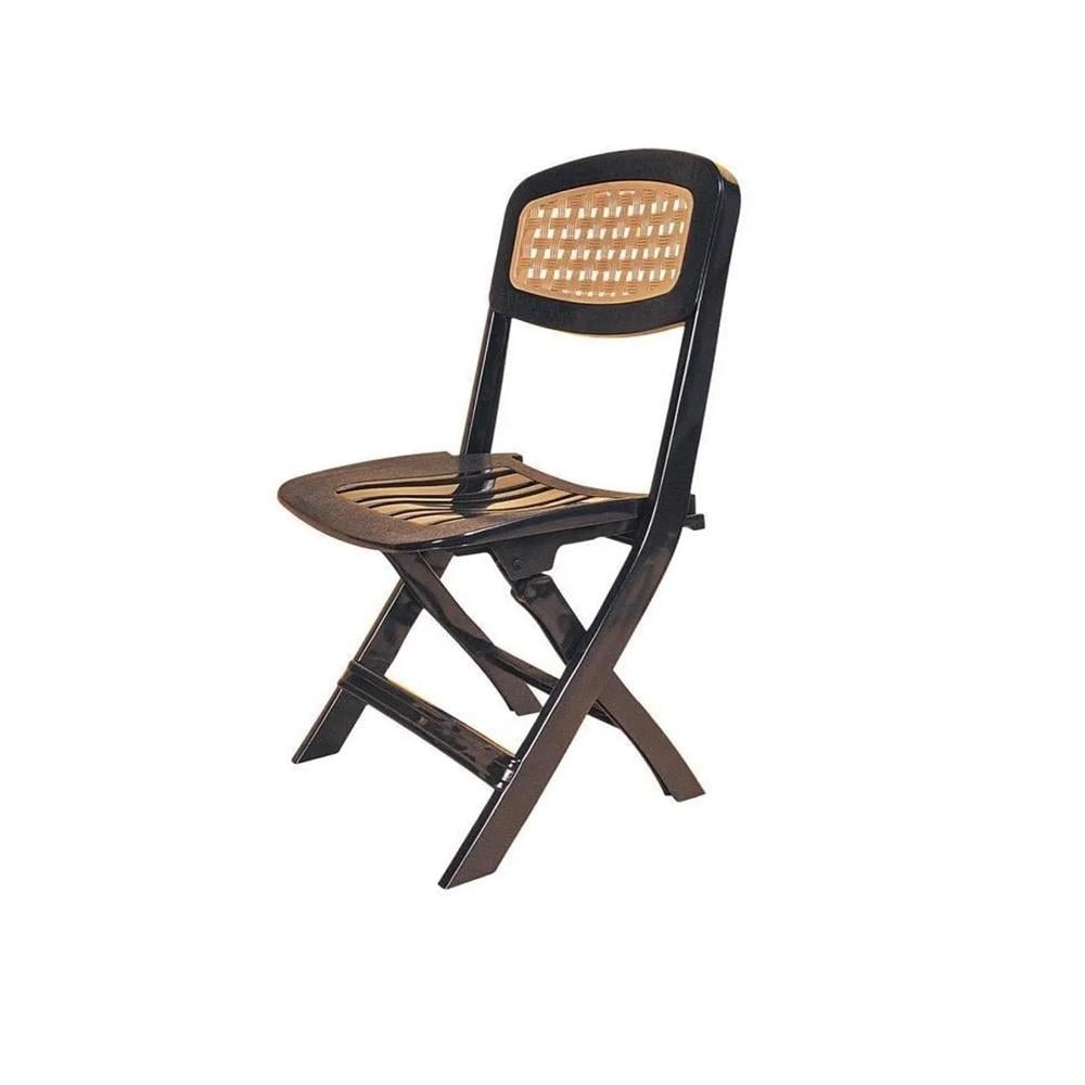 Brezza 2530 Katlanır Sandalye Koyu Kahve küçük görsel