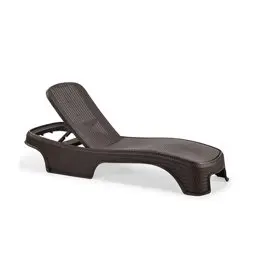 Brezza 2536 Royal Rattan Şezlong Koyu Kahve görseli
