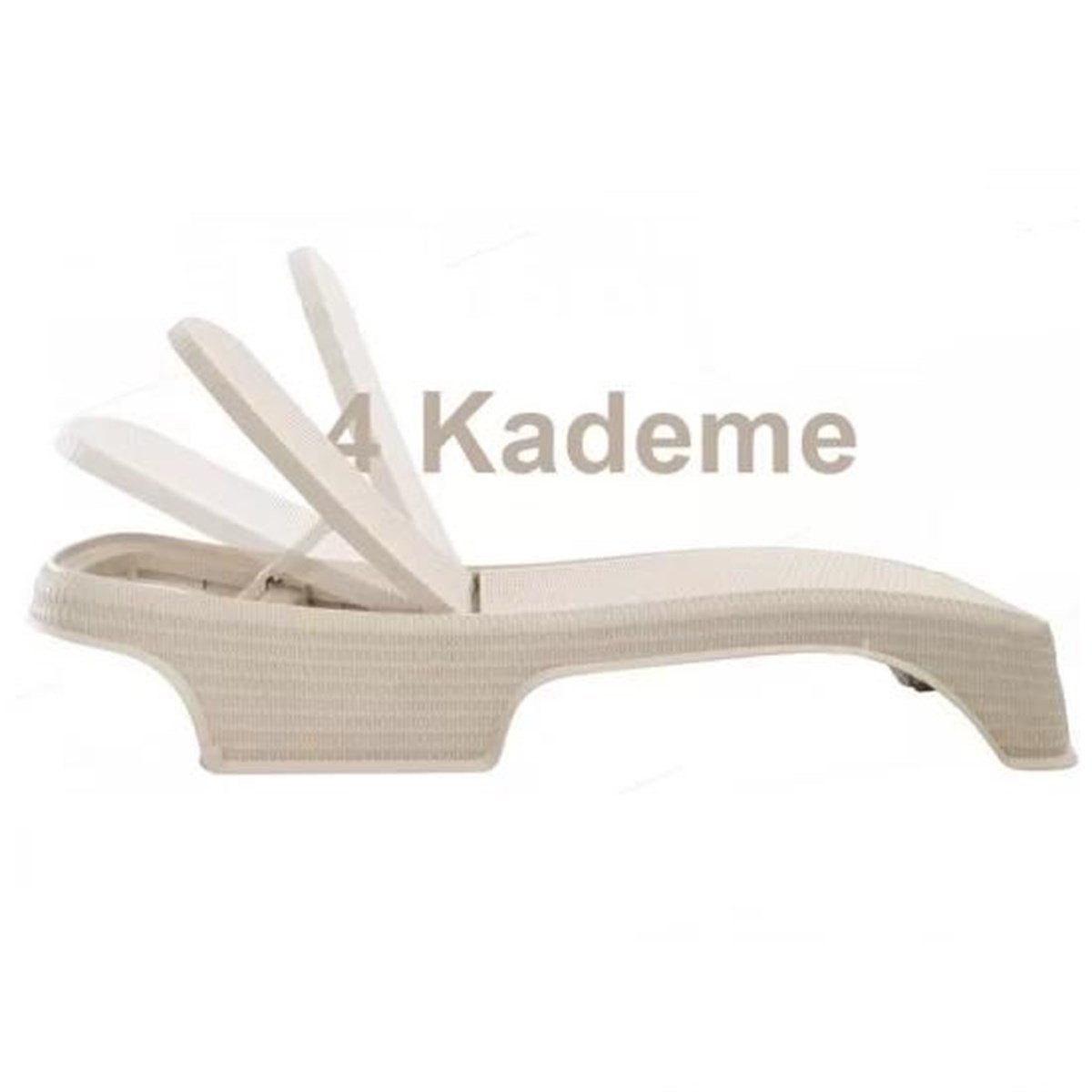 Brezza 2536 Royal Rattan Şezlong Koyu Kahve küçük görsel