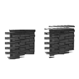 Serinova Bahçe Depolama Sandığı Antrasit 320 Lt görseli