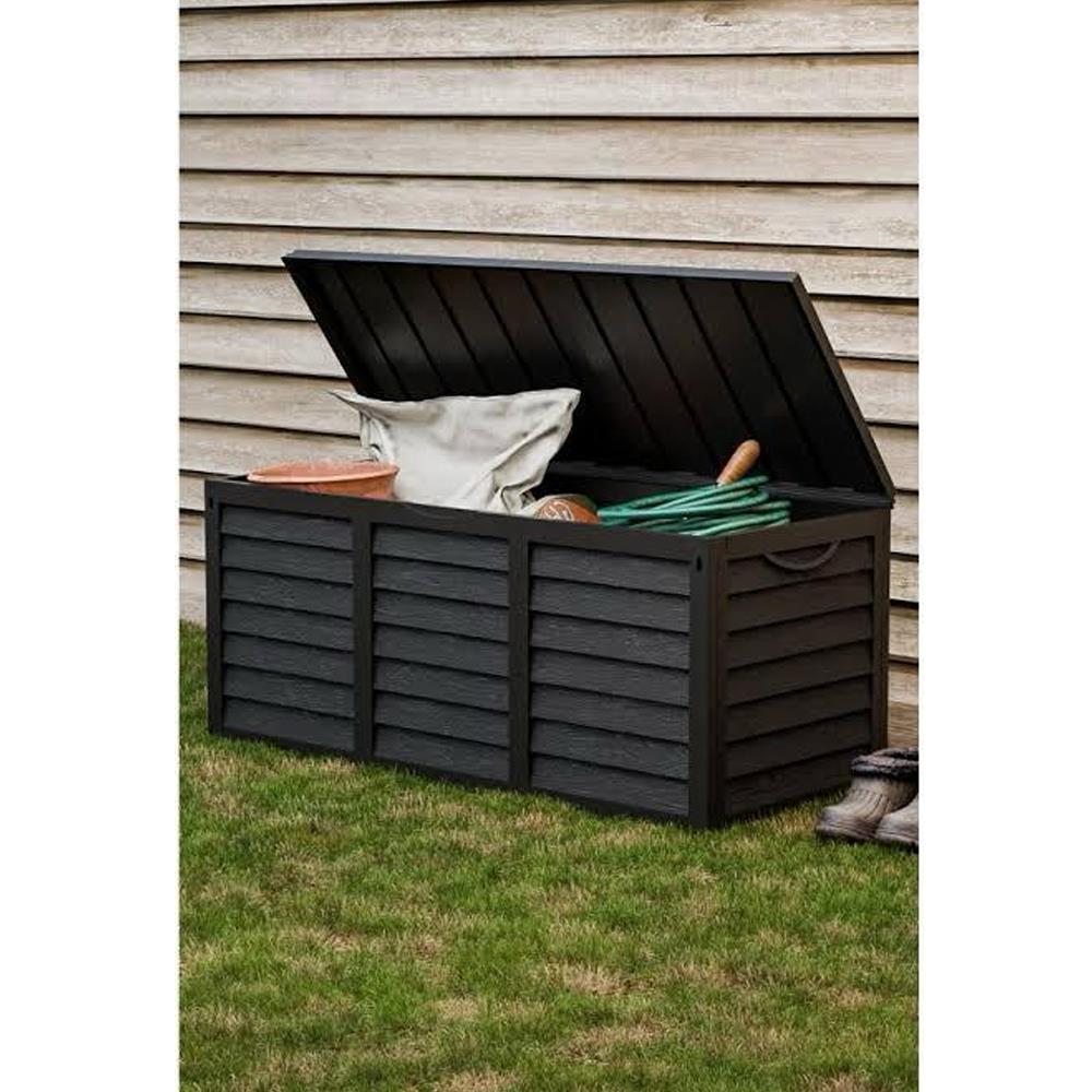Serinova Bahçe Depolama Sandığı Antrasit 320 Lt küçük görsel