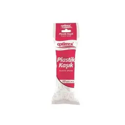 Optimex Plastik Kaşık Büyük 10'lu görseli