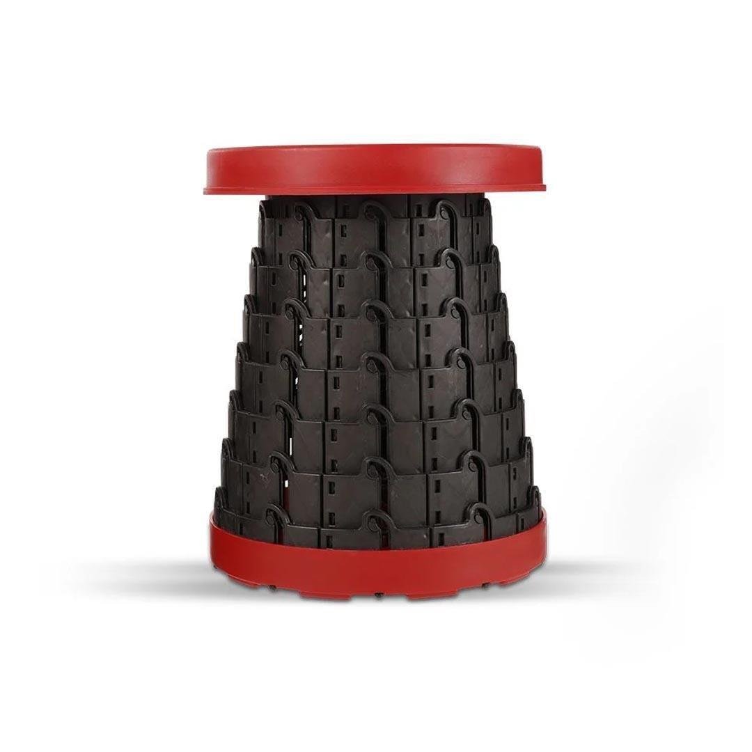 Evelüx Teleskopik Akordiyon Katlanır Tabure Kırmızı EVL20100 küçük görsel