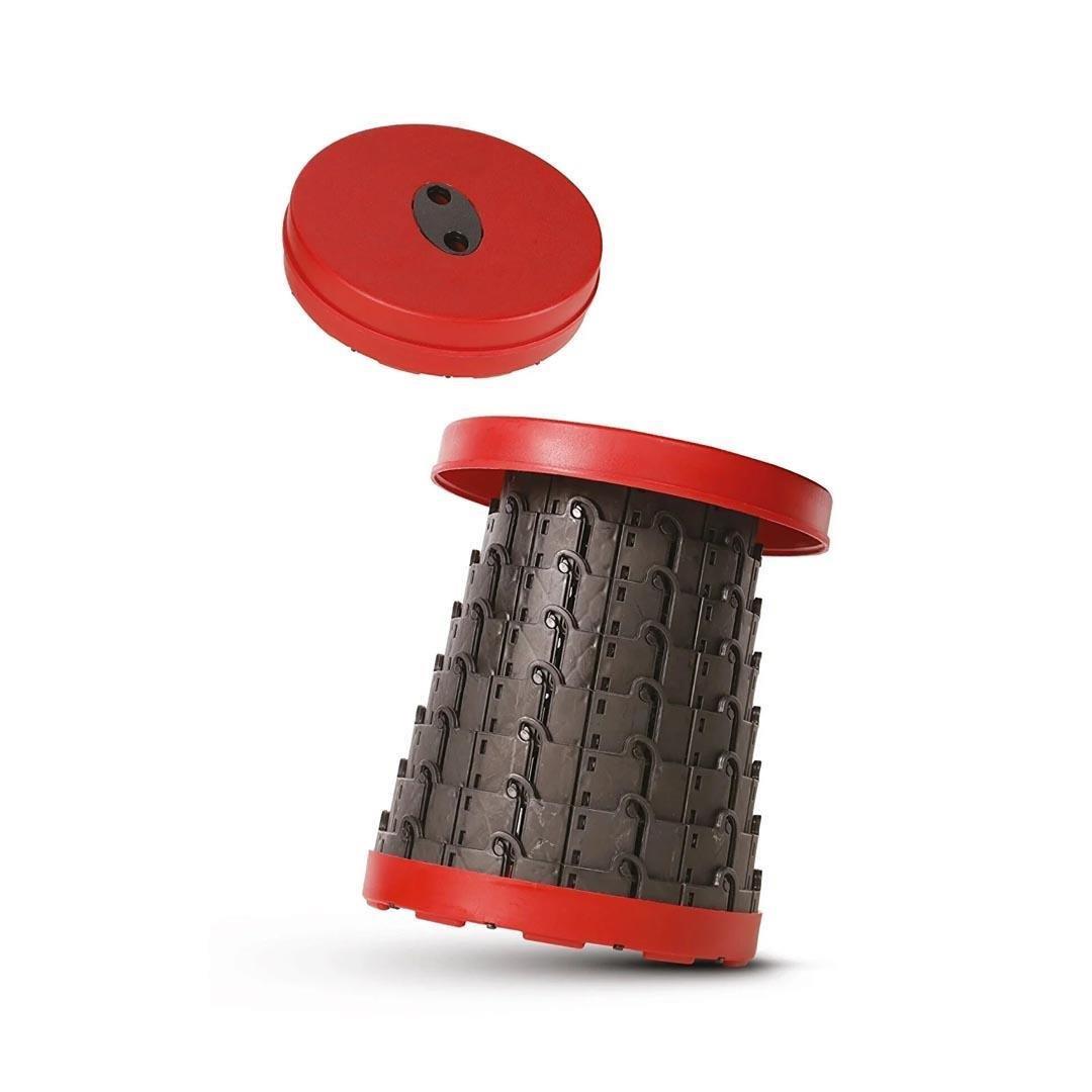 Evelüx Teleskopik Akordiyon Katlanır Tabure Kırmızı EVL20100 küçük görsel