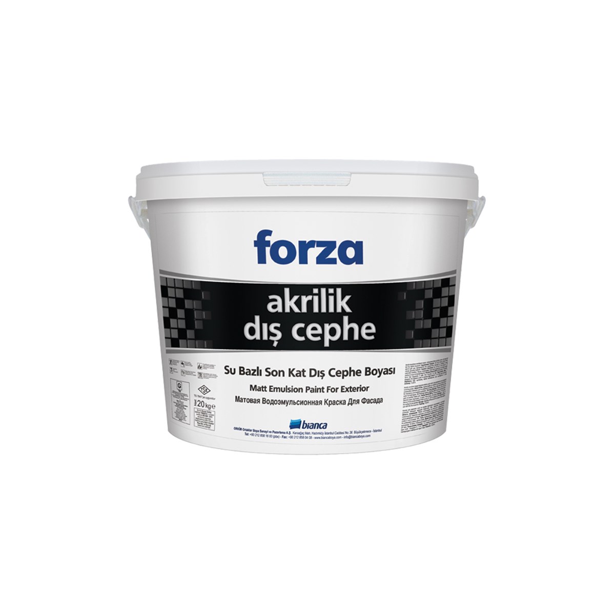 Bianca Forza Akrilik Dış Cephe Boyası 20 Kg küçük görsel