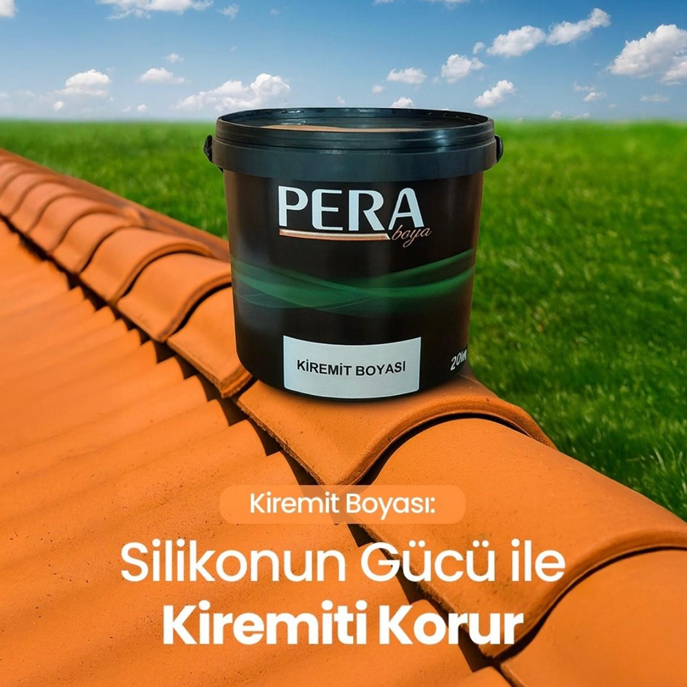 Pera Kiremit Boyası 15 Lt Kırmızı küçük görsel