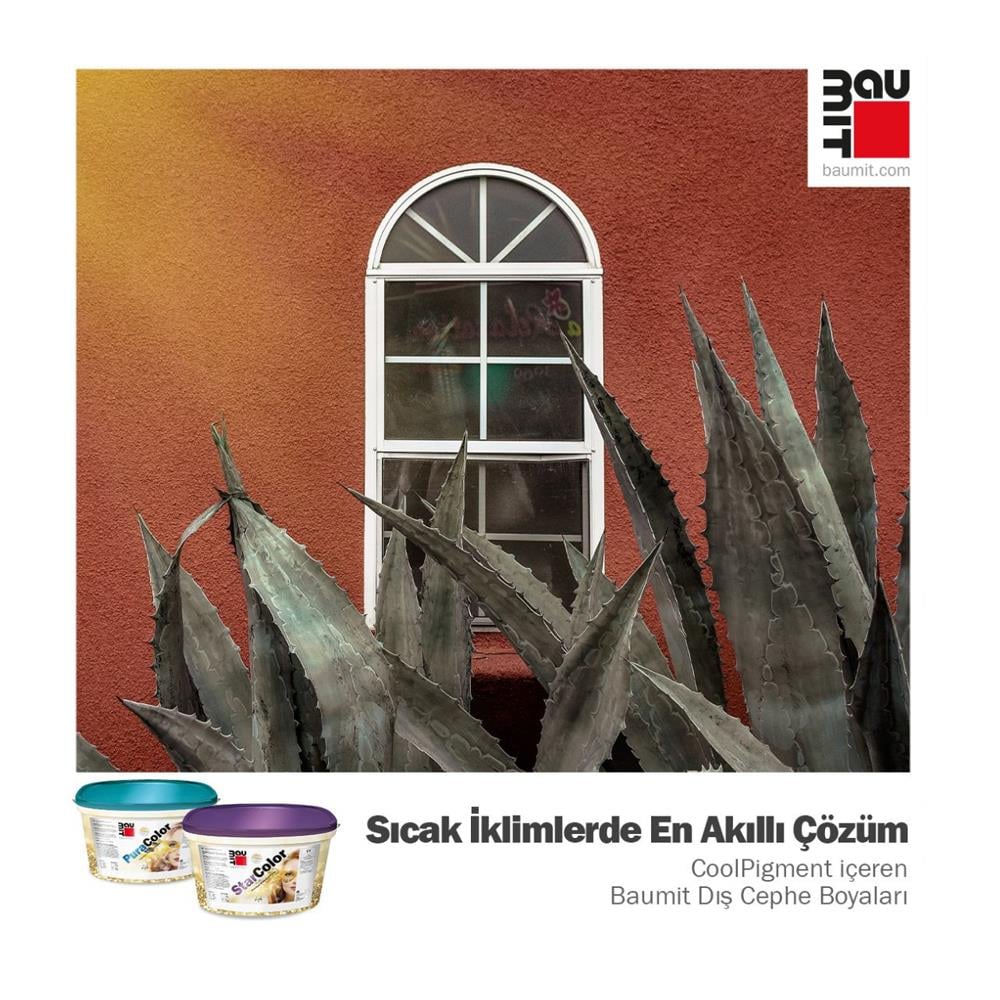 Baumit StarColor Silikonlu Dış Cephe Boyası Beyaz 15 Lt küçük görsel