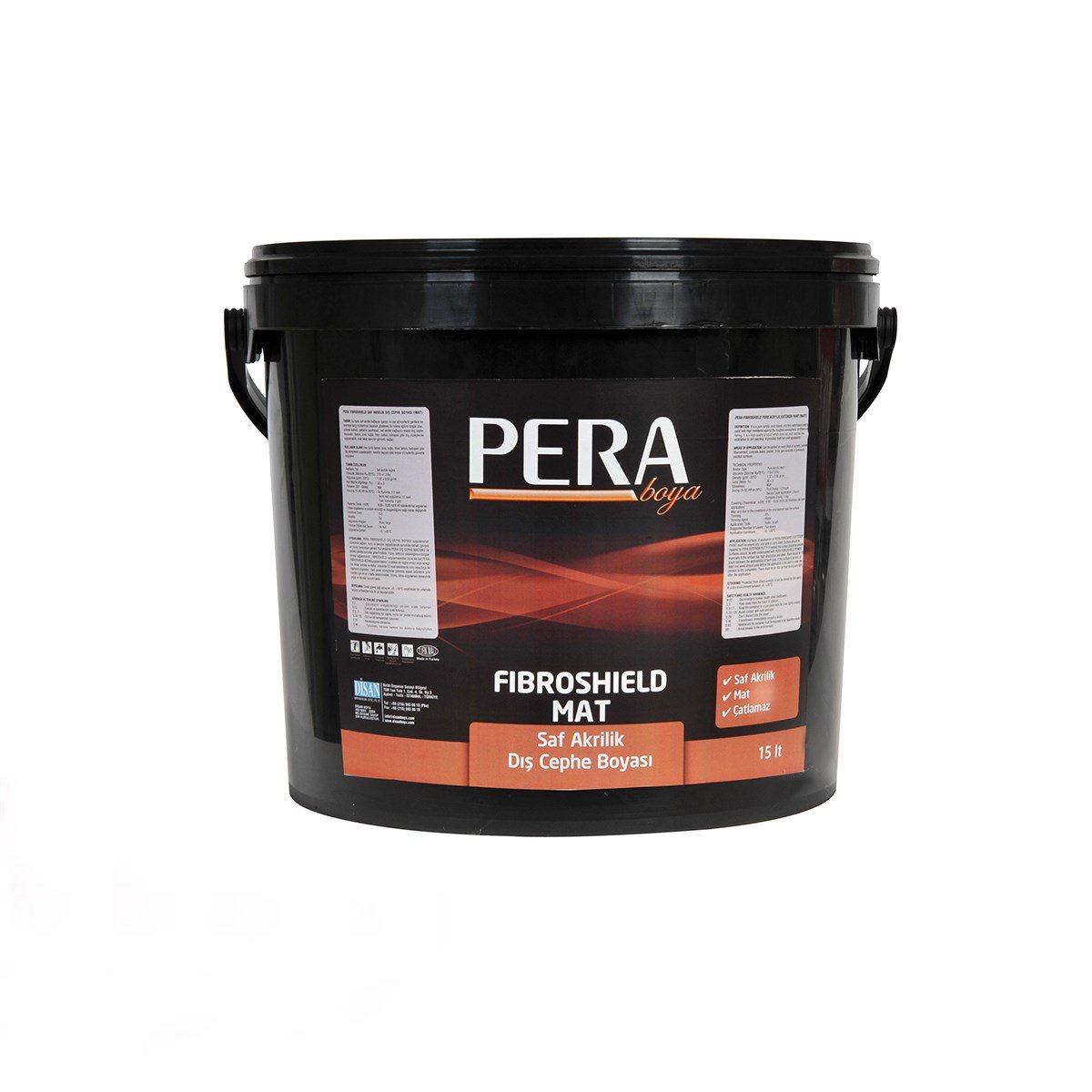 Pera Akrilik Dış Cephe Boyası 15 Lt (20 Kg) Beyaz küçük görsel