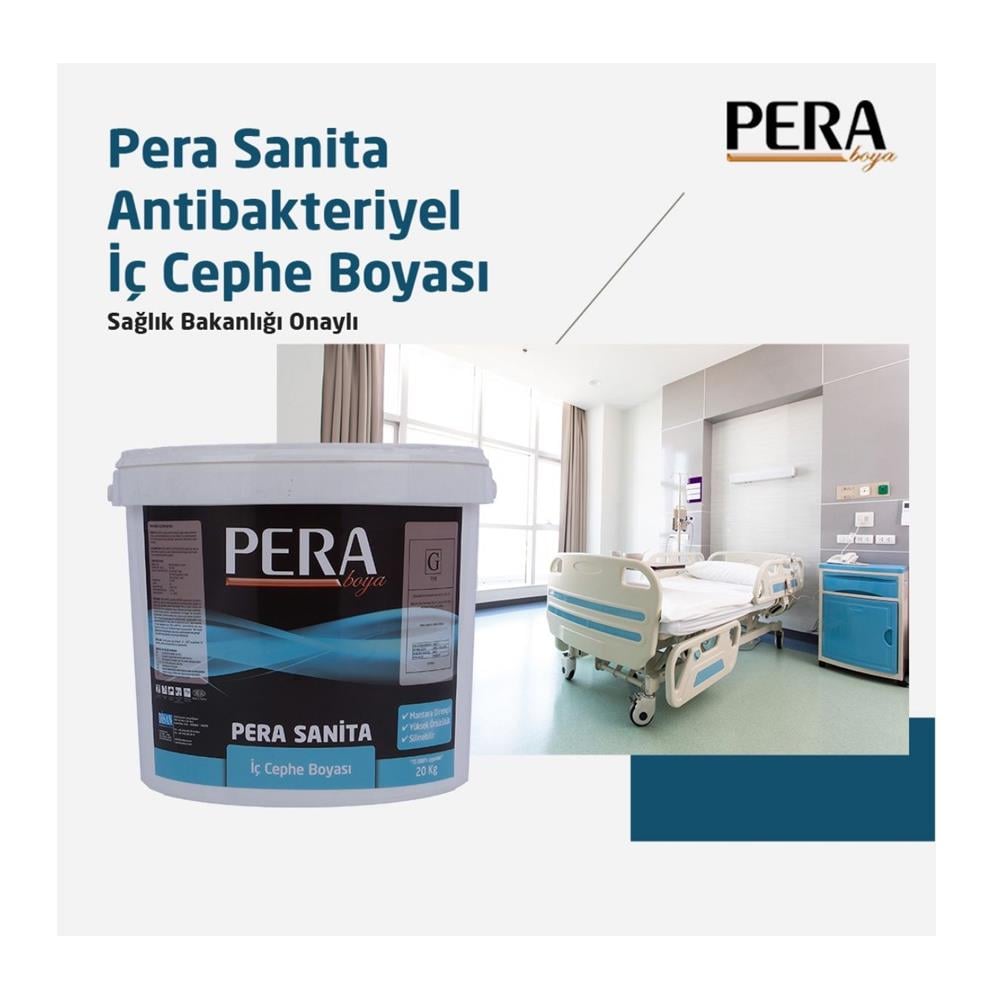 Pera Sanita Antibakteriyel İç Cephe Boyası 20 KG Beyaz küçük görsel