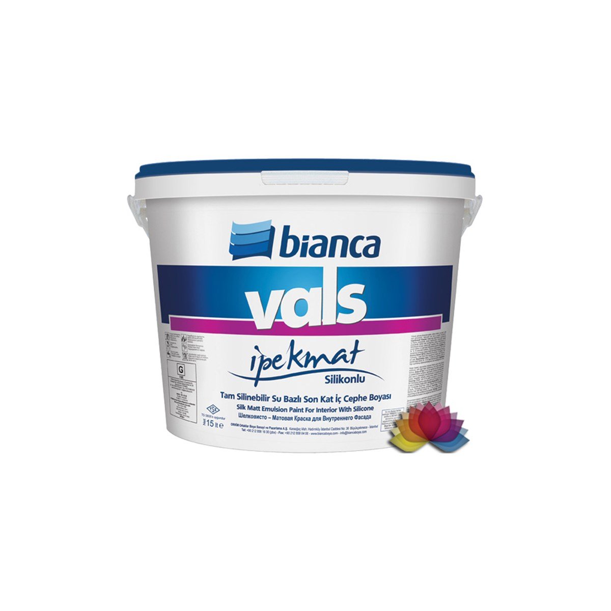 Bianca Vals İpek Mat Silikonlu İç Cephe Boyası 2,50 Lt küçük görsel