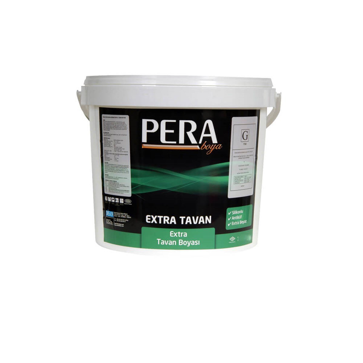 PERA Extra Tavan Boyası 10 Kg Beyaz küçük görsel