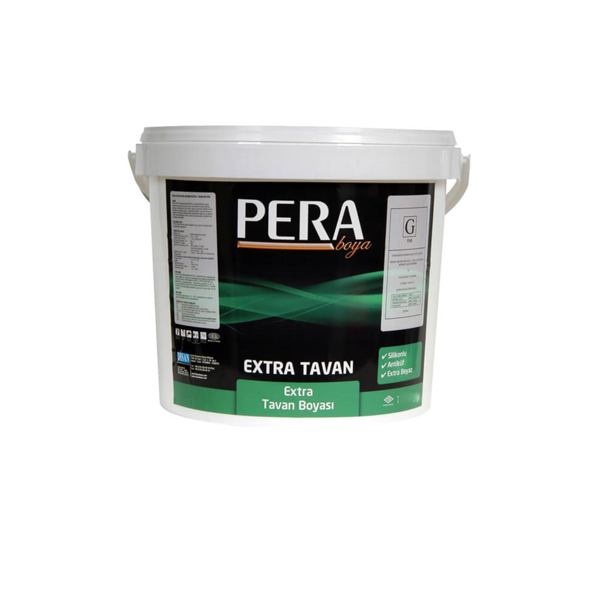 PERA Extra Tavan Boyası 10 Kg Beyaz küçük görsel