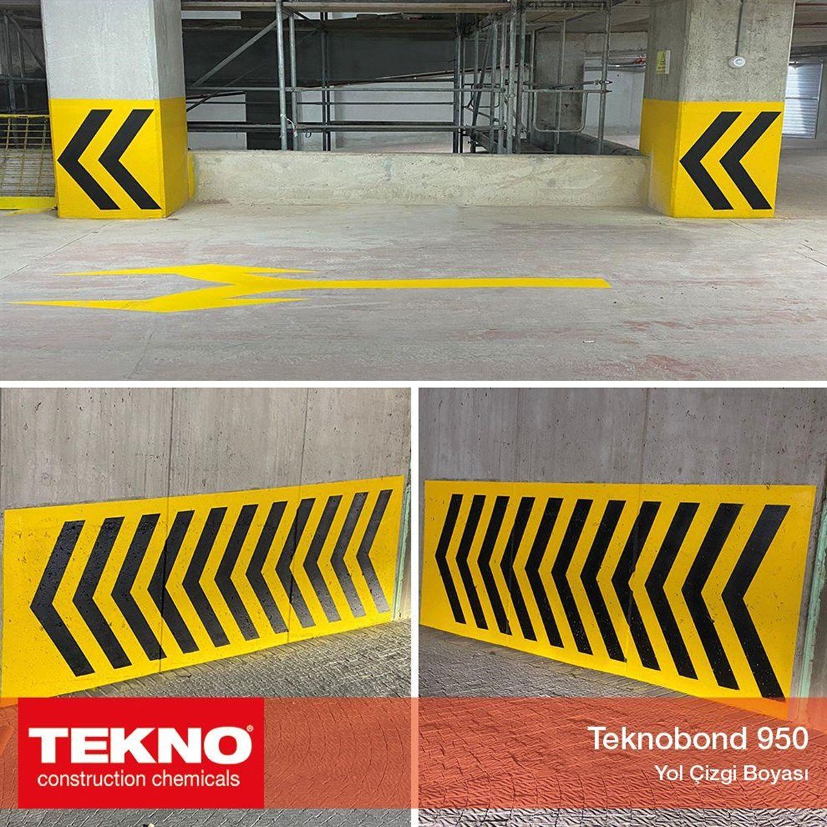 Teknobond 950 Akrilik Yol Çizgi Boyası Beyaz 25 Kg küçük görsel