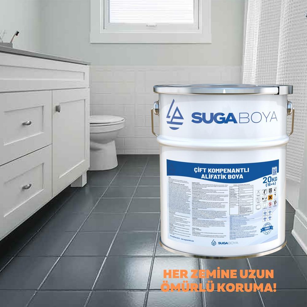 Suga Çift Kompenantlı Epoksi Zemin Boyası Alifatik Boya 16+4 20 Kg küçük görsel