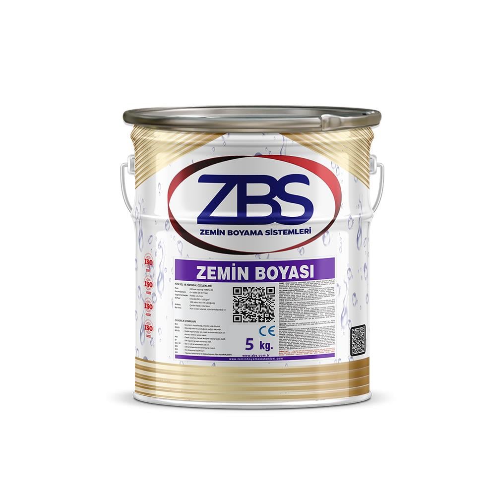 Zbs Zemin Boyası 5 Kg - (Türkiye'nin En Çok Satan, İlk ve Tek Zemin Boyası) küçük görsel