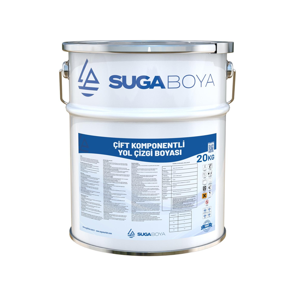 Suga Çift Komponentlı Yol Çizgi Boyası 20 Kg küçük görsel